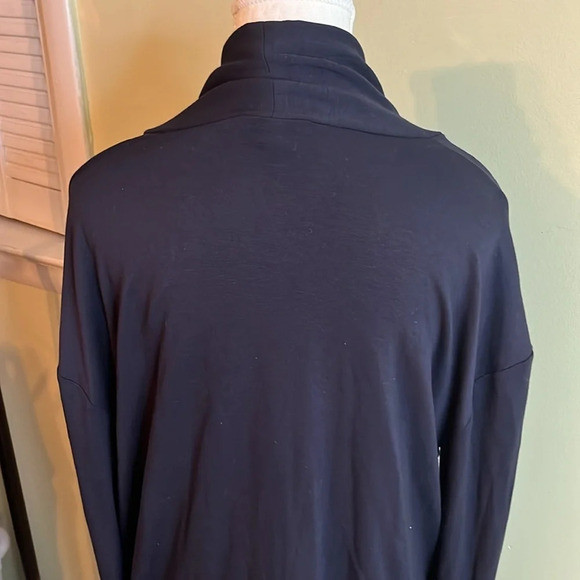 Daily/ Ritual open front navy blue side pockets longline cardigan - Picture 11 of 11